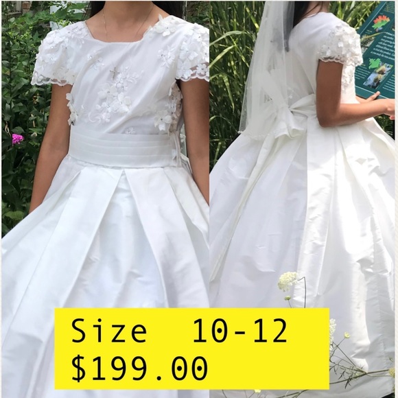 white first communion dress
